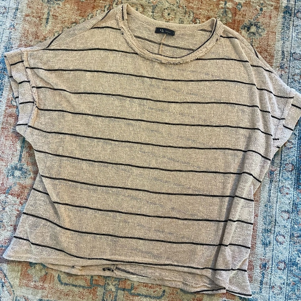 KLD boutique striped dolman sweater